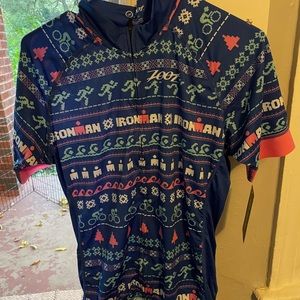 Zoot ugly Christmas sweater cycling Jersey